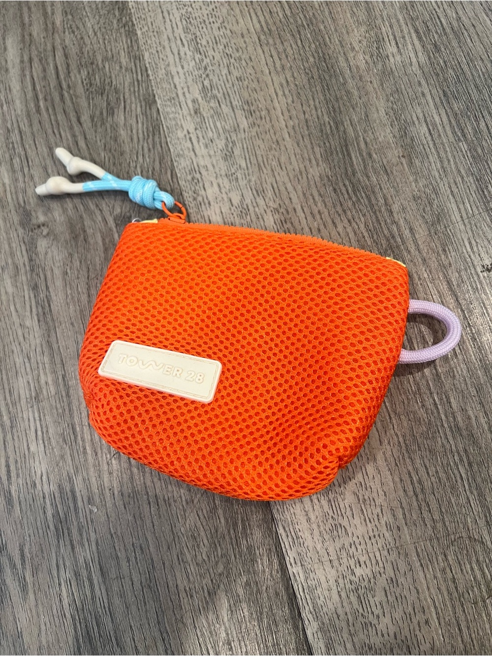 Tower 28 Bright Orange Kids Mesh Coin Pouch